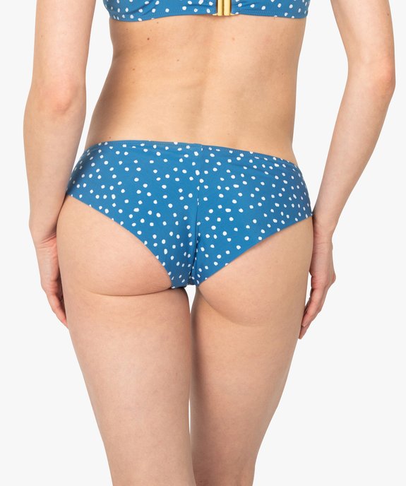 Bas de maillot de bain femme forme shorty à pois vue2 - GEMO (PLAGE) - GEMO