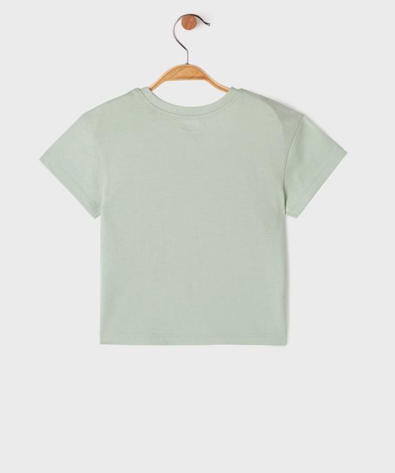 Tee-shirt manches courtes à motifs girly bébé fille vue3 - GEMO(BEBE DEBT) - GEMO