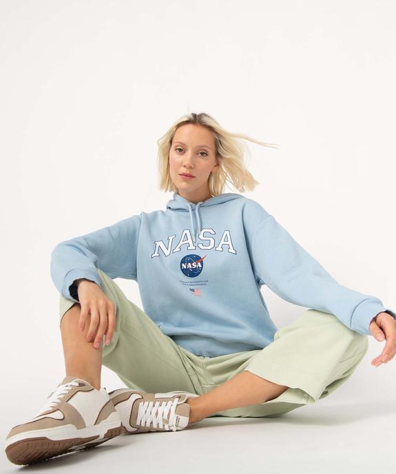 Sweat femme à capuche avec large inscription - Nasa vue1 - NASA - GEMO
