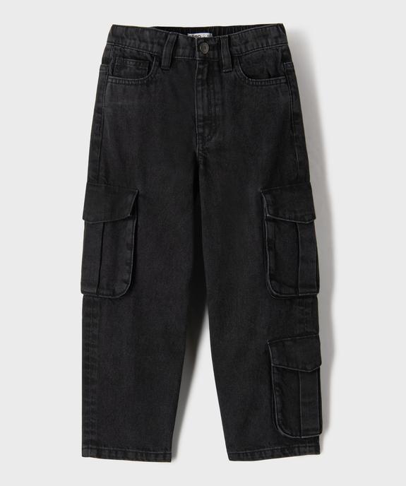 Jean large avec poches cargo garçon vue1 - GEMO (ENFANT) - GEMO