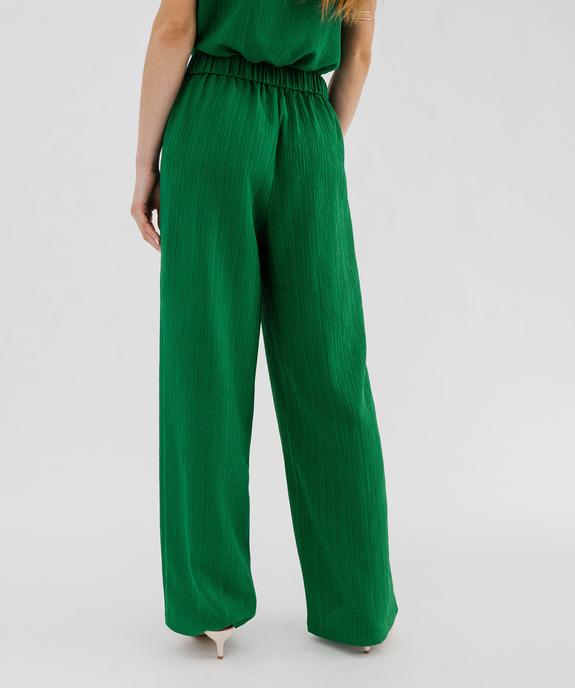 Pantalon ample, fluide et texturée femme vue3 - GEMO(FEMME PAP) - GEMO