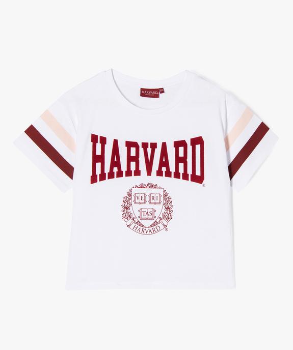 Tee-shirt large et court à manches courtes fille - Harvard vue1 - HARVARD - GEMO