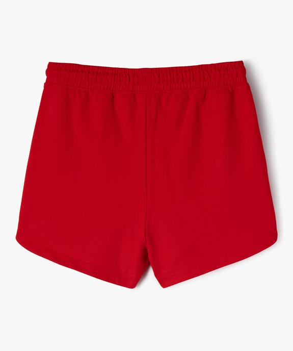 Short de sport avec taille élastique fille - Camps United vue3 - CAMPS - GEMO
