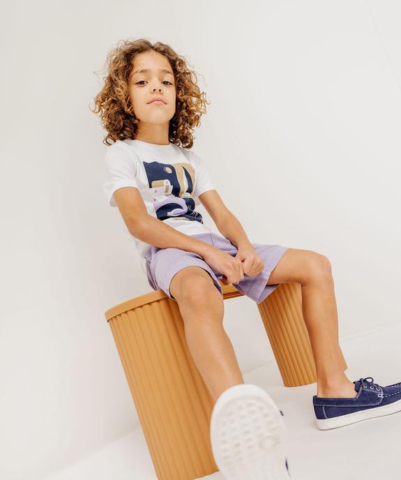 T-shirt manches courtes imprimé garçon vue5 - GEMO 4G GARCON - GEMO