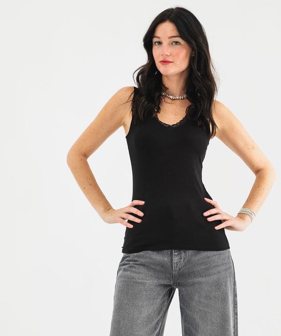 Débardeur en viscose double porté femme vue1 - GEMO 4G FEMME - GEMO