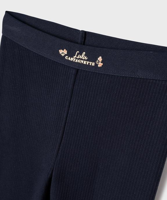 Legging en maille côtelée doublure chaude fille - LuluCastagnette vue2 - LULUCASTAGNETTE - GEMO
