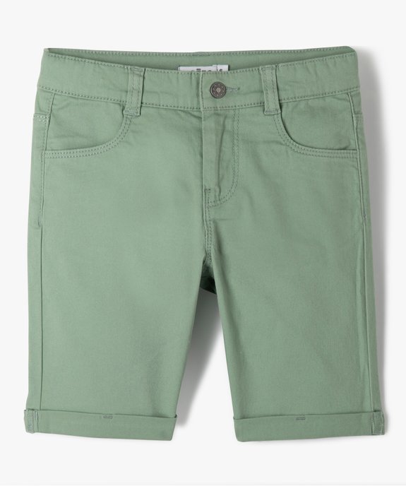 Bermuda en coton léger fille vue1 - GEMO 4G FILLE - GEMO