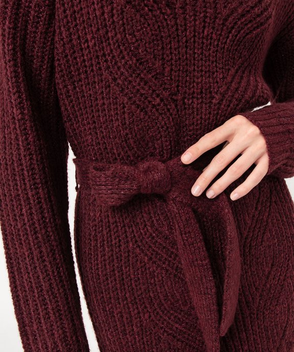 Robe pull en maille pailletée femme vue3 - GEMO(FEMME PAP) - GEMO