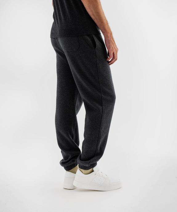 Pantalon de jogging avec intérieur molletonné homme vue3 - GEMO 4G HOMME - GEMO