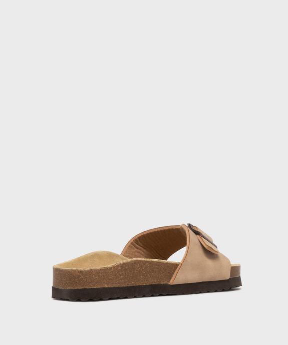 Mules 1 bride à boucle et semelle intérieure cuir femme - Valentina Baldano vue4 - VALENTINA BALDA - GEMO