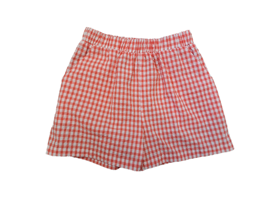 Short à motif vichy avec volants fille vue1 - GEMO (ENFANT) - GEMO