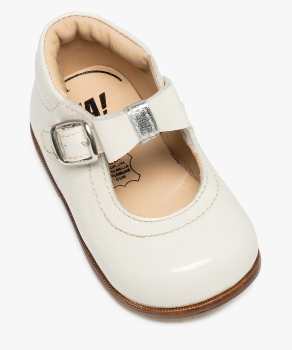 Babies premiers pas bébé fille dessus cuir verni – NA! vue5 - NA! - GEMO
