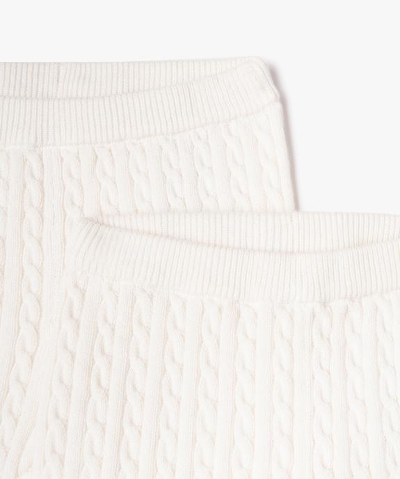 Pantalon en maille torsadée unie bébé (lot de 2) vue3 - GEMO(BB COUCHE) - GEMO