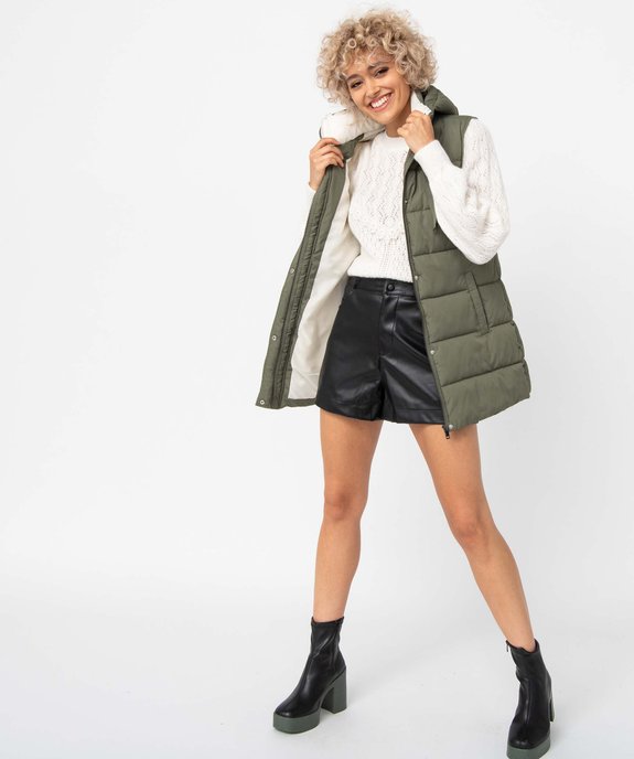 Pull femme en maille fantaisie avec dentelle vue5 - GEMO(FEMME PAP) - GEMO