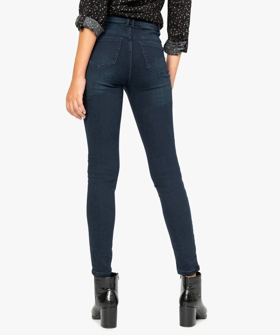Jean femme skinny taille haute super stretch vue3 - GEMO(FEMME PAP) - GEMO