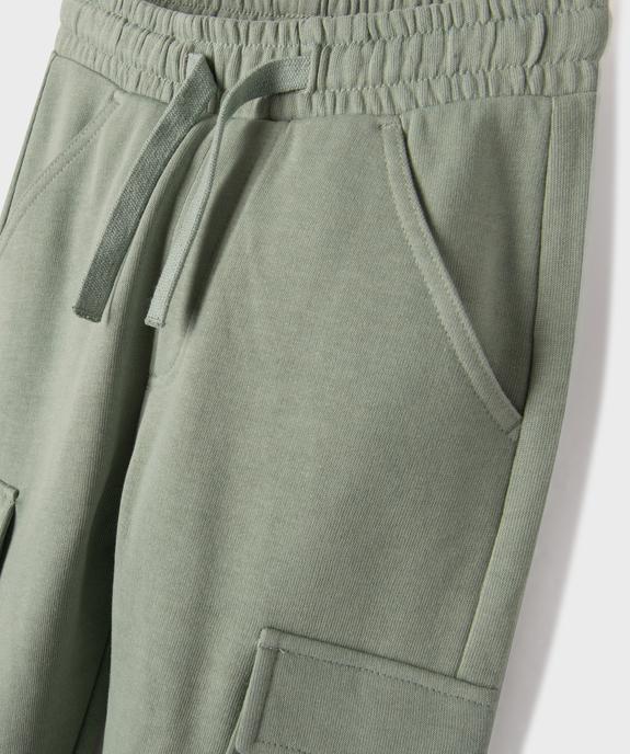 Pantalon de jogging coupe cargo garçon vue2 - GEMO (ENFANT) - GEMO