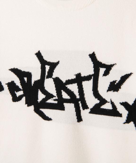 Pull en viscose avec inscription poitrine garçon vue3 - GEMO (JUNIOR) - GEMO