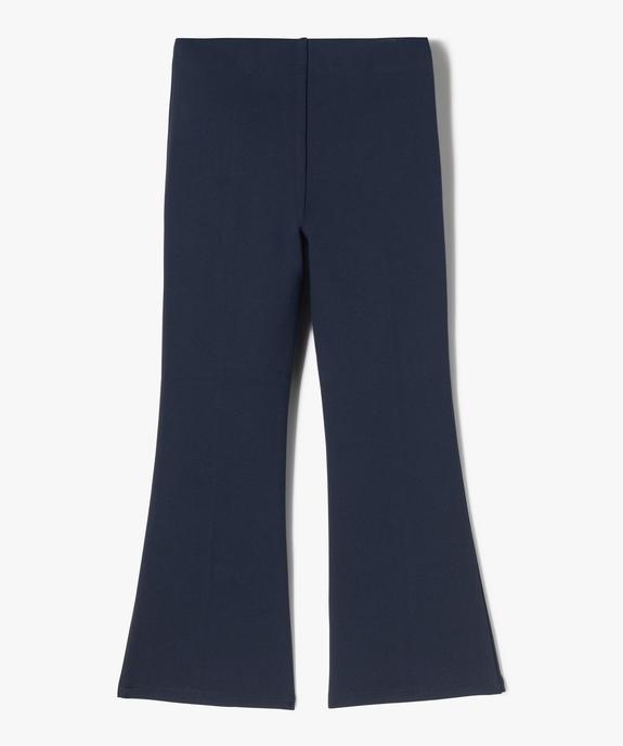 Pantalon en maille coupe flare fille vue3 - GEMO 4G FILLE - GEMO