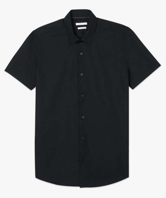 Chemise homme unie à manches courtes - Repassage facile vue5 - GEMO (HOMME) - GEMO