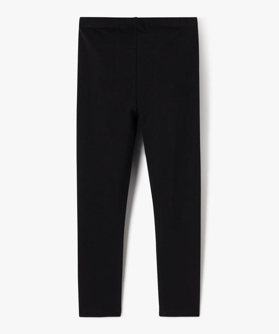 Legging long uni résistant en coton stretch fille vue5 - GEMO (ENFANT) - GEMO