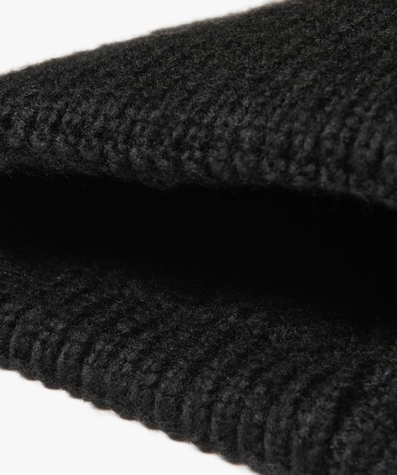 Bonnet à torsades modernes et revers femme vue2 - GEMO (ACCESS) - GEMO