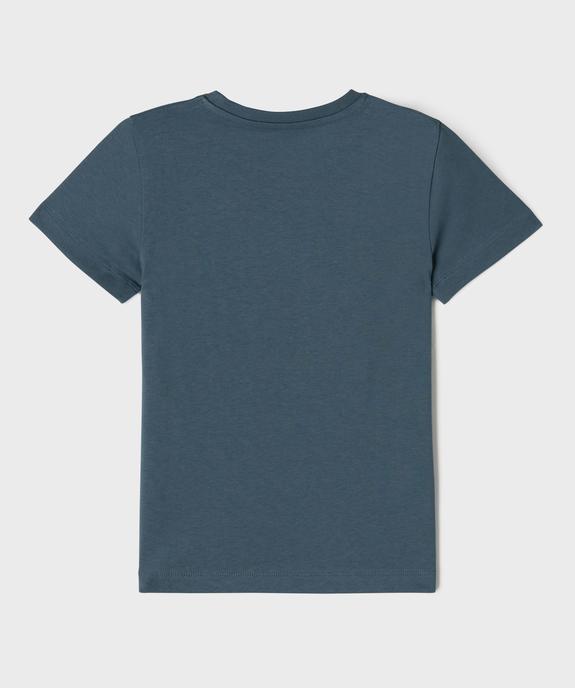 Tee-shirt manches courtes à motif caméléon en relief garçon vue3 - GEMO 4G GARCON - GEMO