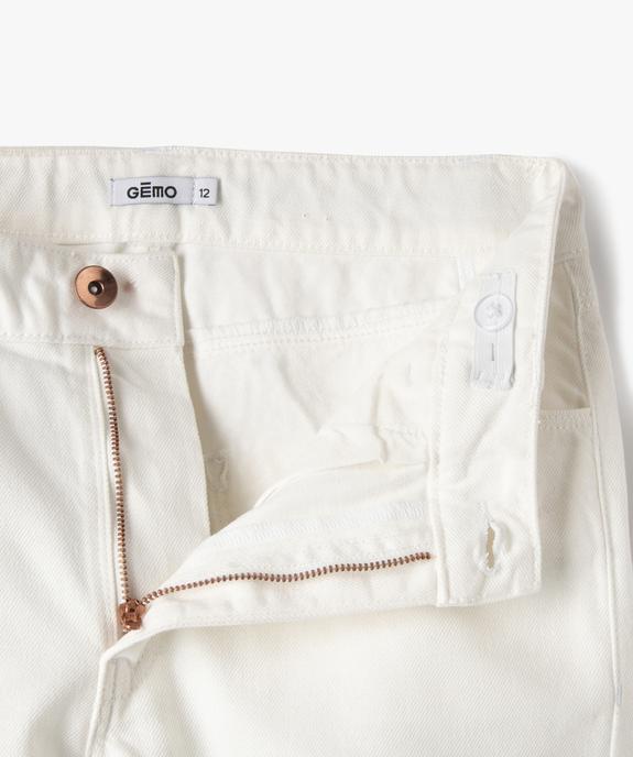 Jean Straight taille ajustable fille vue2 - GEMO (JUNIOR) - GEMO