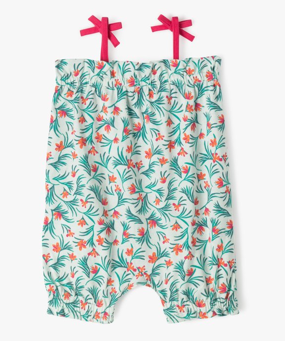 Combishort imprimé à fines bretelles bébé fille (lot de 2) vue3 - GEMO(BB COUCHE) - GEMO