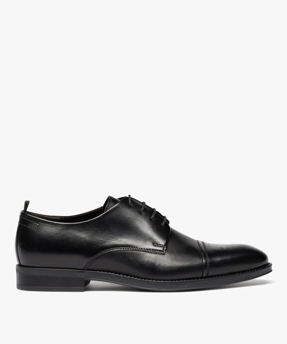 Derby dessus cuir à bout droit homme - Tanéo vue1 - TANEO - GEMO