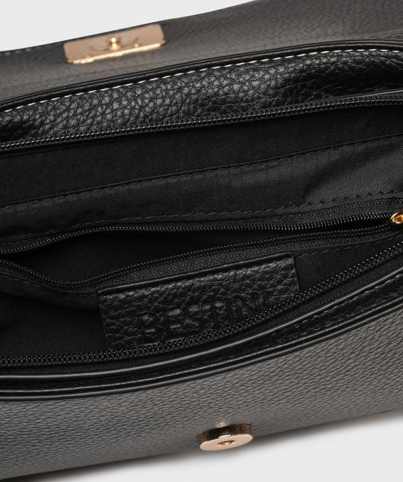 Sac à main grainé à anse en chaîne dorée femme vue5 - BESTINI - GEMO