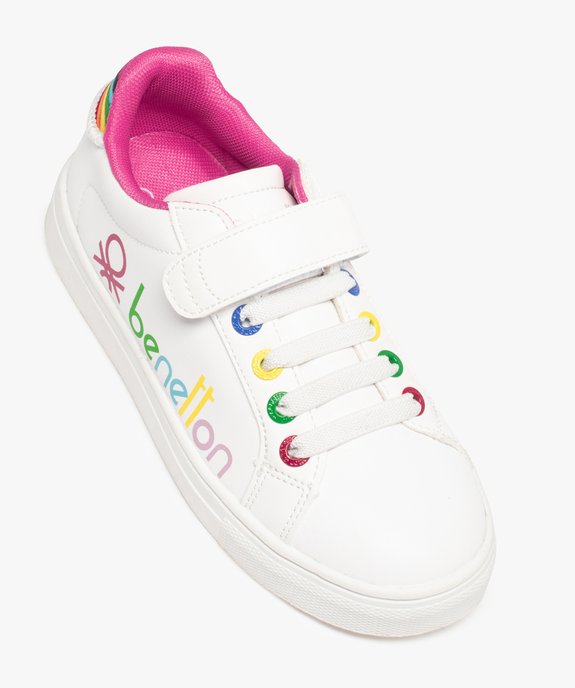 Baskets fille à détails multicolores - Benetton vue5 - BENETTON - GEMO