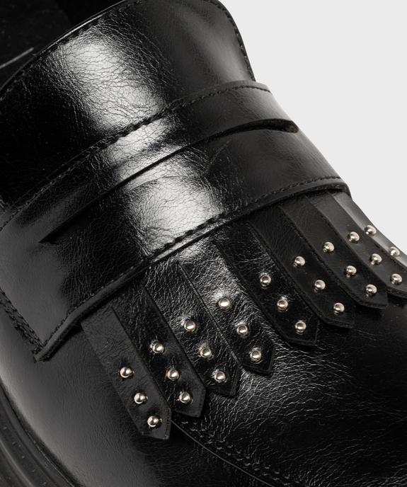 Mocassins à clous et épaisse semelle crantée femme vue6 - 5 MILES - GEMO