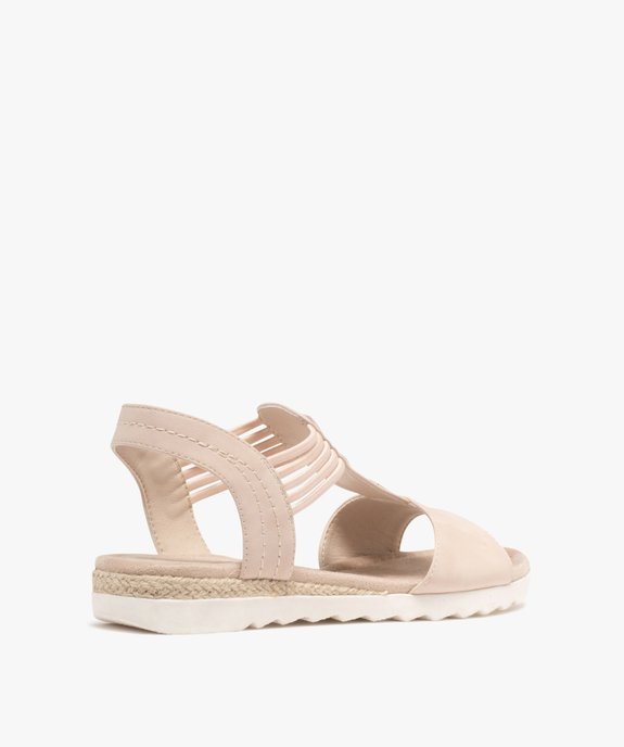 Sandales à petit talon compensé et brides élastiques femme vue4 - VALENTINA BALDA - GEMO