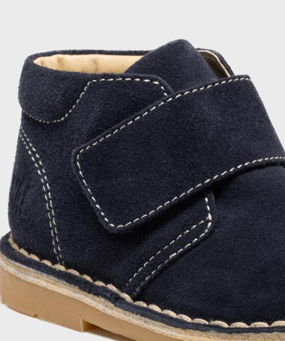 Chaussures montantes en cuir à large bride scratch bébé garçon - Na! vue7 - NA! - GEMO
