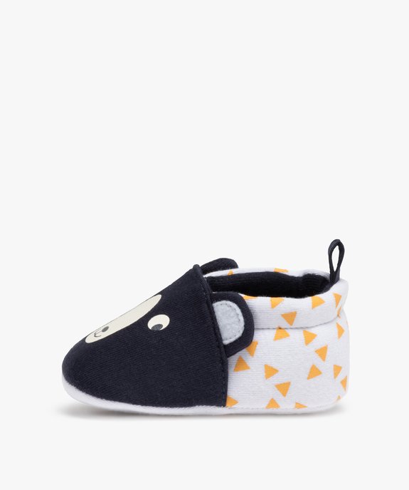 Chaussons de naissance bébé garçon ourson vue3 - GEMO 4G BEBE - GEMO