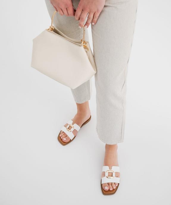 Mules plates avec bijou sur le dessus femme - Follow Me vue7 - FOLLOW ME - GEMO