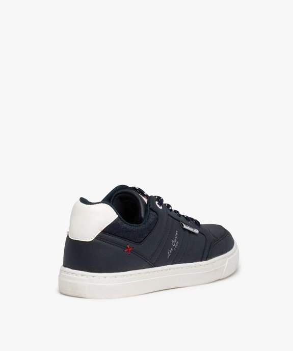 Baskets garçon à lacets bicolores et col denim – Lee Cooper vue4 - LEE COOPER - GEMO