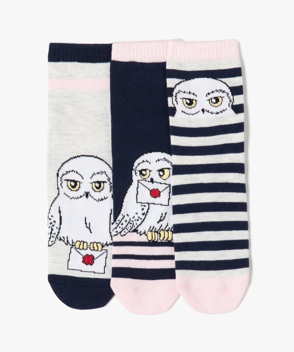 Chaussettes filles avec motifs (lot de 3) - Harry Potter vue1 - HARRY POTTER - GEMO