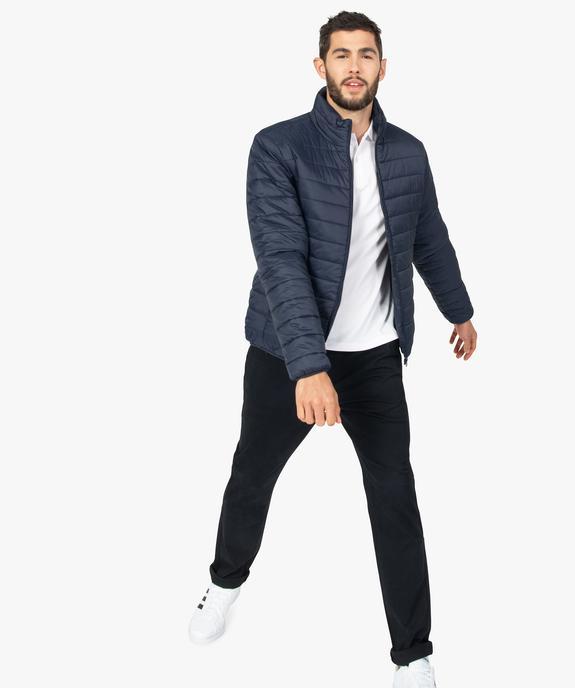Polo homme à manches courtes à liseré contrastant vue5 - GEMO 4G HOMME - GEMO