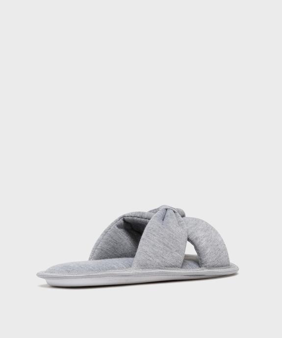 Mules d’intérieur ouvertes à brides croisées femme vue4 - GEMO(HOMWR FEM) - GEMO