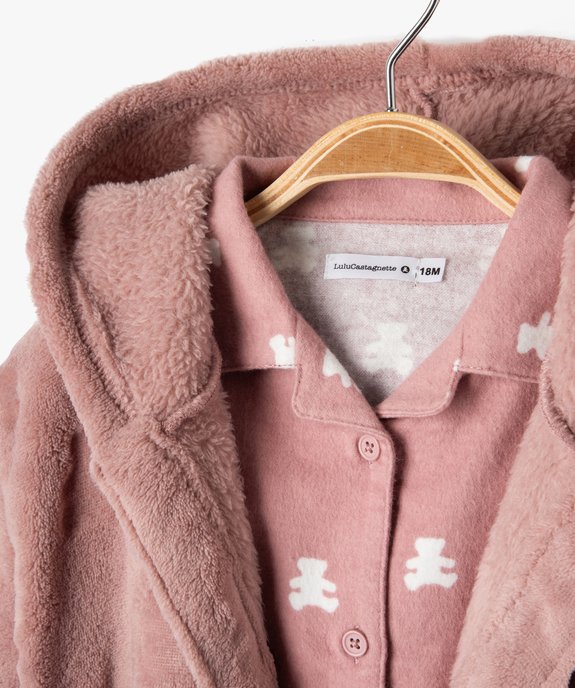 Ensemble pyjama et robe de chambre bébé fille- LuluCastagnette vue3 - LULUCASTAGNETTE - GEMO