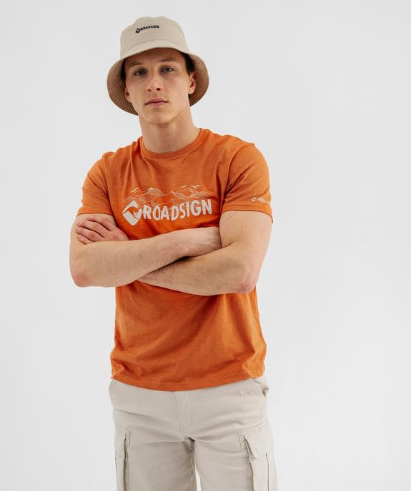 Tee-shirt manches courtes avec motif grands espaces homme - Roadsign vue4 - ROADSIGN GEMO FOR GOOD D - GEMO