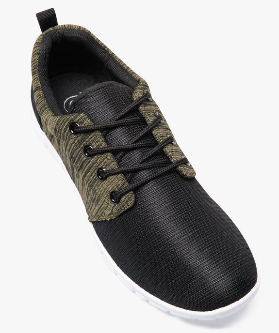 Baskets en mesh bicolores fermeture à lacets vue5 - GEMO (SPORTSWR) - GEMO
