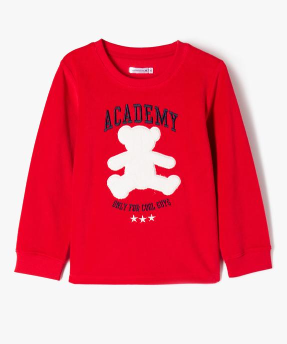 Pyjama velours 2 pièces garçon - LuluCastagnette vue2 - LULUCASTAGNETTE - GEMO