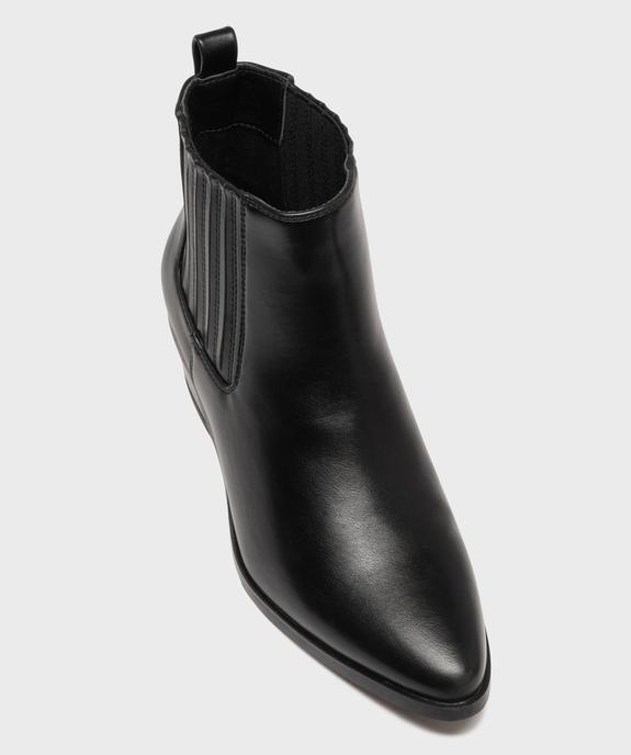 Boots Chelsea esprit Santiag femme - Follow Me vue5 - FOLLOW ME - GEMO