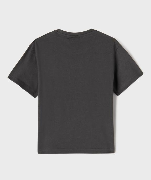 Tee-shirt manches courtes en jersey de coton imprimé garçon - Nirvana vue3 - NIRVANA - GEMO