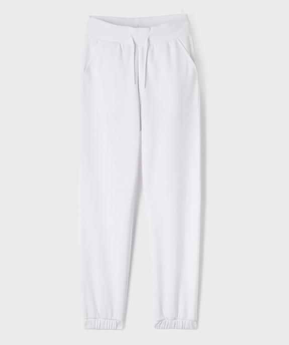 Pantalon de jogging avec intérieur molletonné fille vue1 - GEMO 4G FILLE - GEMO