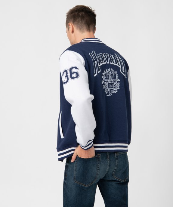 Sweat bomber homme fermé par boutons pressions - Harvard vue3 - HARVARD - GEMO
