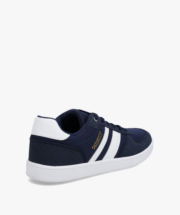 Baskets homme style casual bicolores à lacets vue5 - GEMO (SPORTSWR) - GEMO