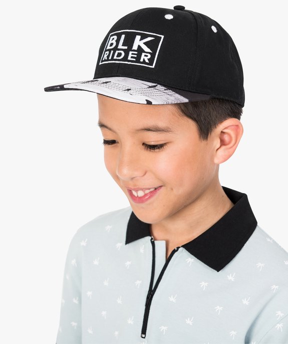 Casquette visière plate imprimée surf vue1 - GEMO (JUNIOR) - GEMO